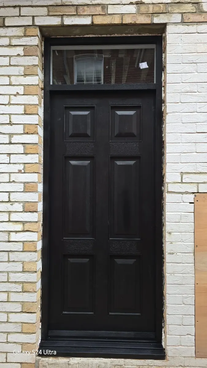 Black Double Front Door — AKL Joinery, London