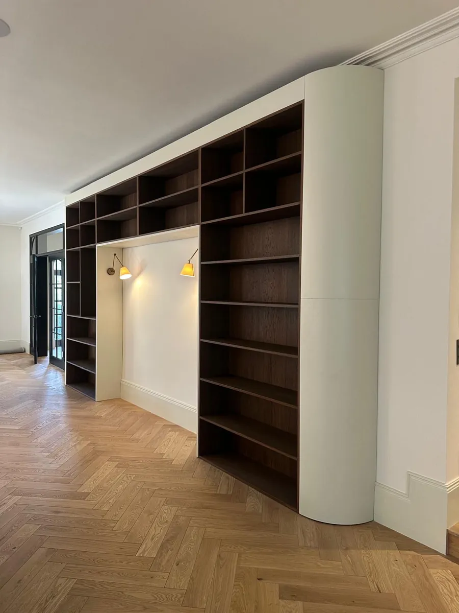 Library with Curved End — AKL Joinery