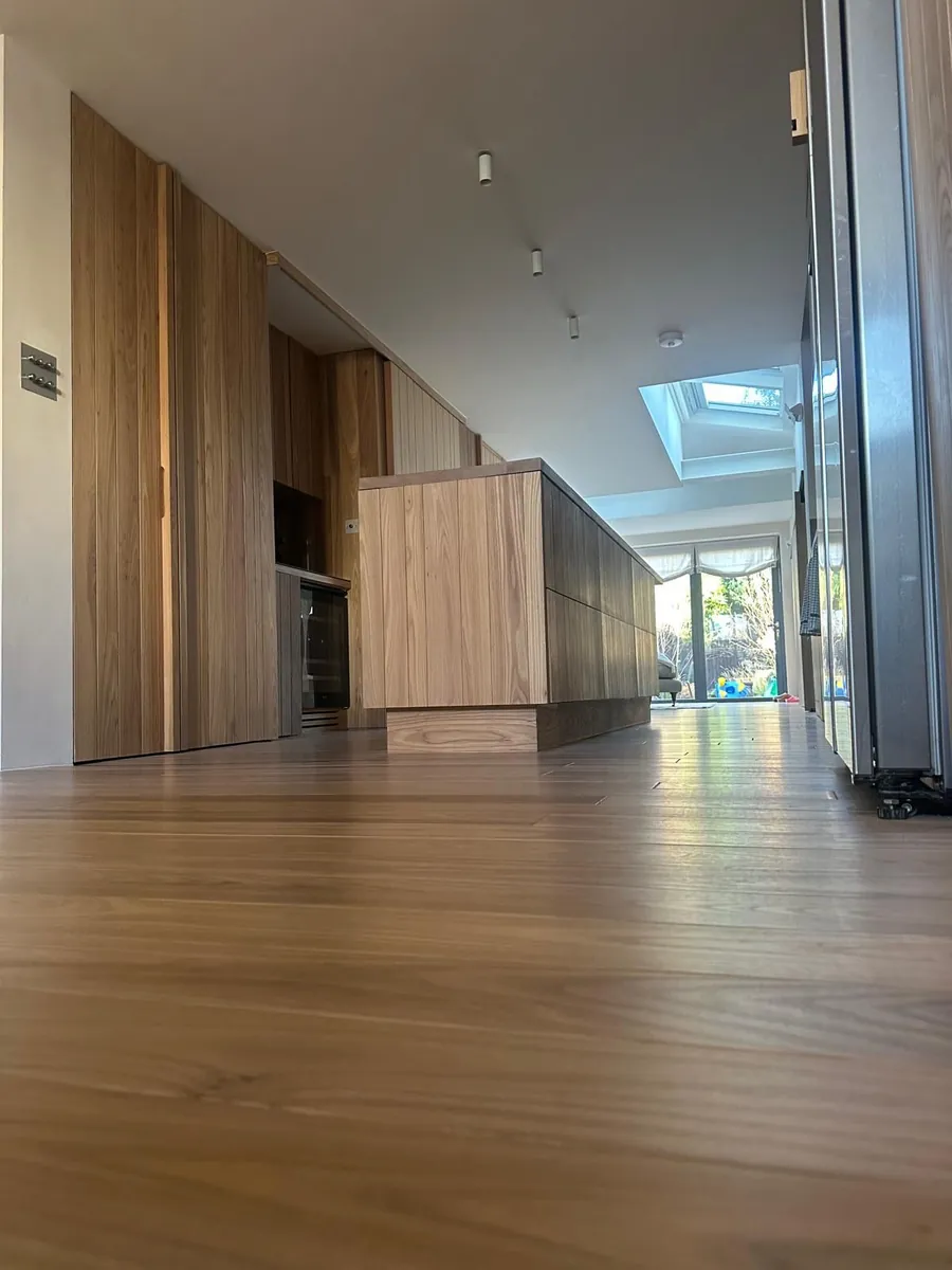 Oak-Framed Media Wall — AKL Joinery